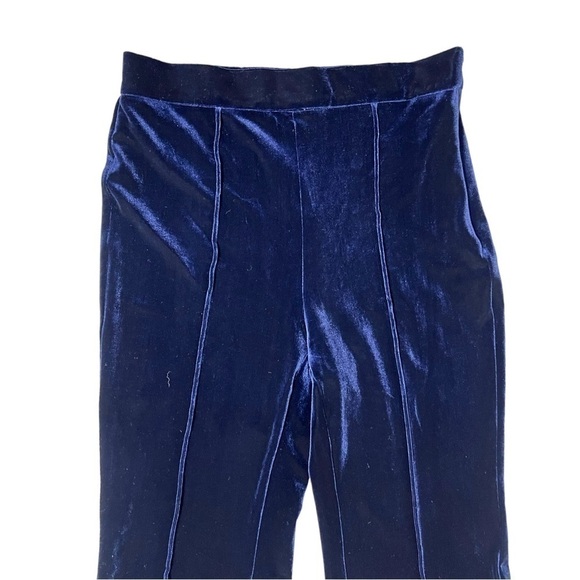 Halara Blue Zip Flare Velvet Pants - Size Small - Picture 4 of 14